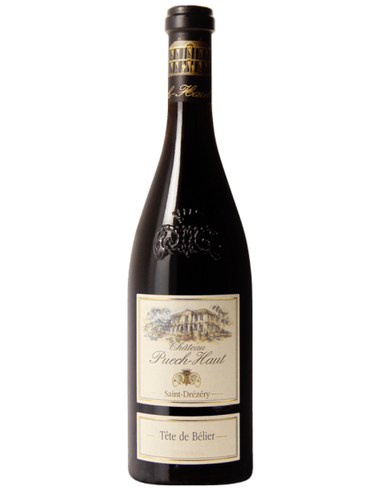 (BELIERB17) Château Puech Haut Languedoc Saint Drezery Tete de Belier Blanc 2017 